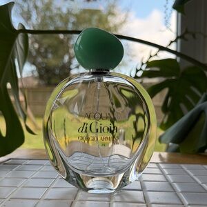 Empty 3.4oz Bottle-Acqua di Gioia Eau de Parfum by Giorgio Armani-Display